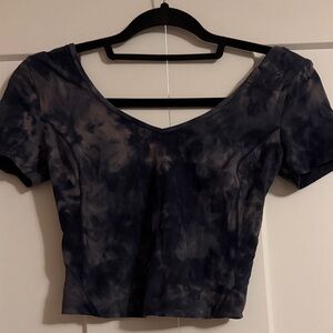 Lululemon Blue Tie-Dye Women's Top